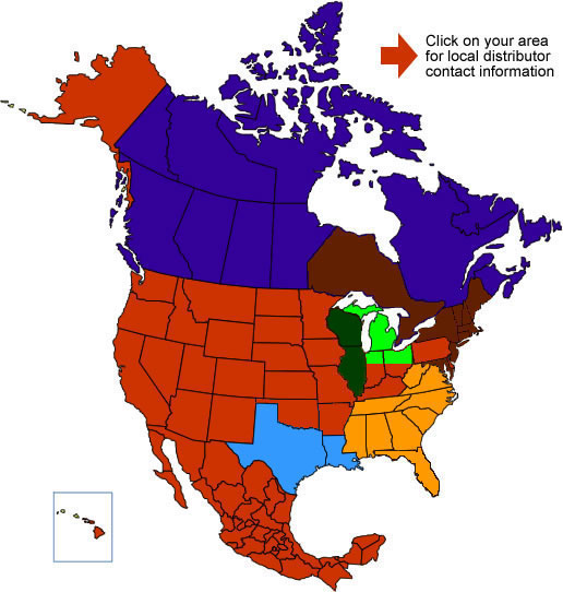 North American Sales Territory for Northwestern Tools