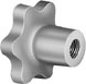 Aluminum Hand Knobs - Reamed; Hole Size: 1/2