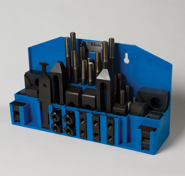 Deluxe Clamping Kits / All Steel Blocks and Clamps: 3/8-16 Stud Size, 9/16 Table Slot