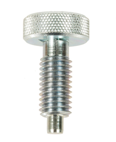 Steel and Stainless Steel Metric Knurled Head Plungers - Locking