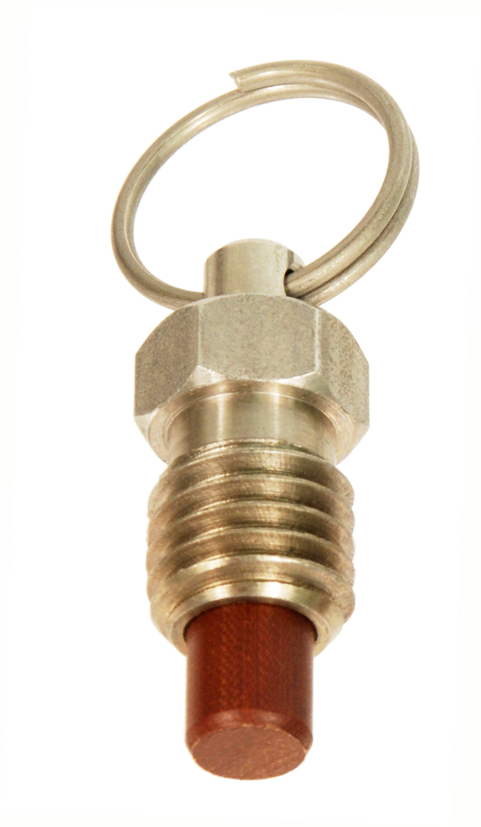 Hand Retractable Plungers - Pull Ring - Short - Non-Locking Plungers - Phenolic Nose - Stainless Steel