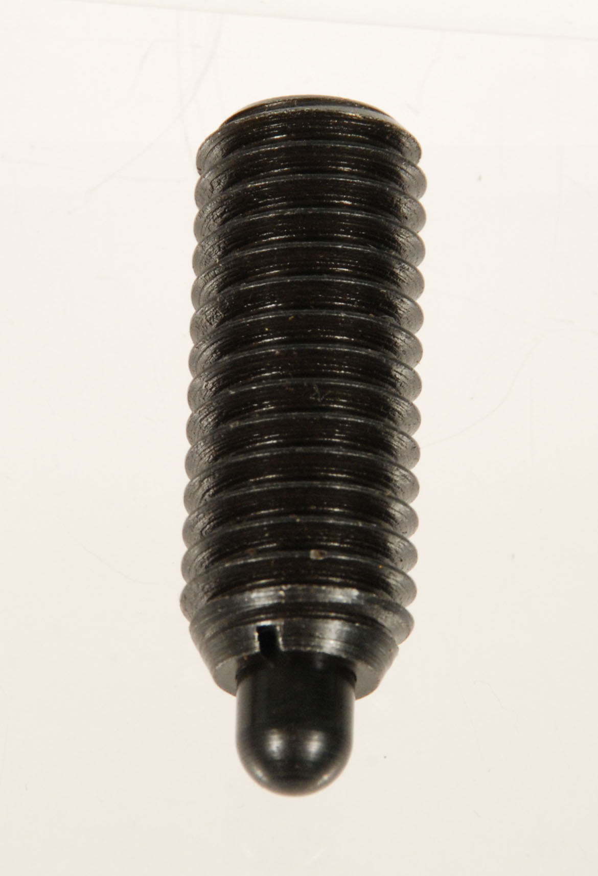 Standard Length Spring Plungers - Heavy Pressures - With Lock Element - Heat Treated Black Oxide Steel Nose, End Force: 2.7 Initial x 5.0 Half x 7.3 Full